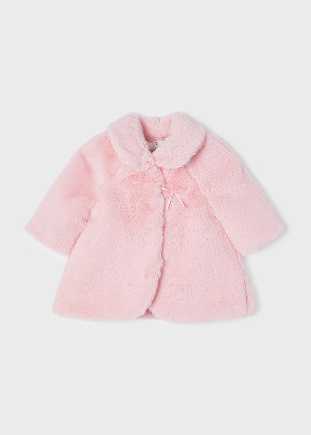 Abrigo pelo Rosa Baby 18 Meses M2405