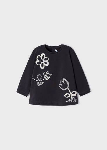 [JLT0171] Camiseta m/l Antracita 12 Meses M2098
